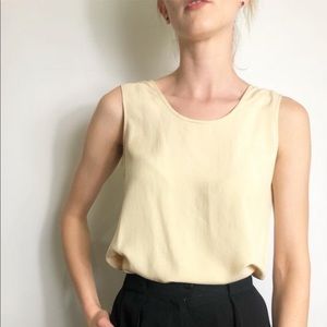Vintage silk minimalist tank